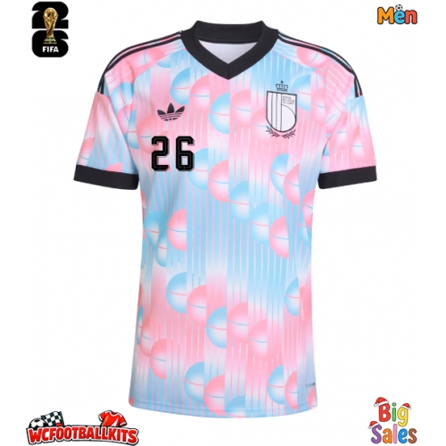 Belgium Matias Fernandez-Pardo #26 Replica Away Stadium Shirt World Cup 2026 Short Sleeve